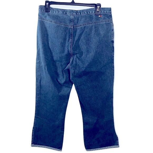 Vintage Tommy Hilfiger High Waist Metal Tag Mom Jeans Capri Size 10 - Picture 4 of 14
